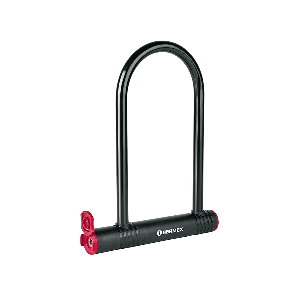 Candado para bicicleta o motocicleta tipo U 12mm Hermex CB-24 - Imagen 2